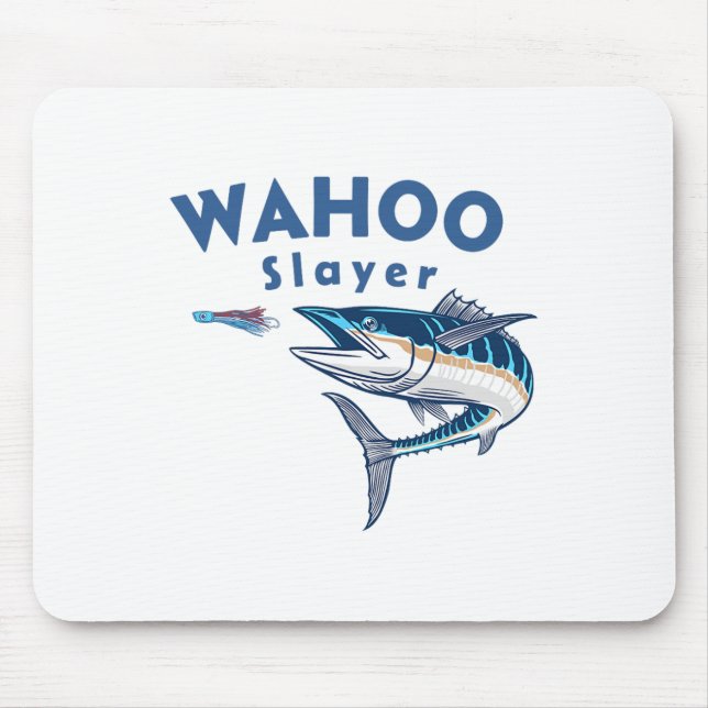 Wahoo Slayer Salt Water Fishing Wahoo  Mouse Pad (Front)