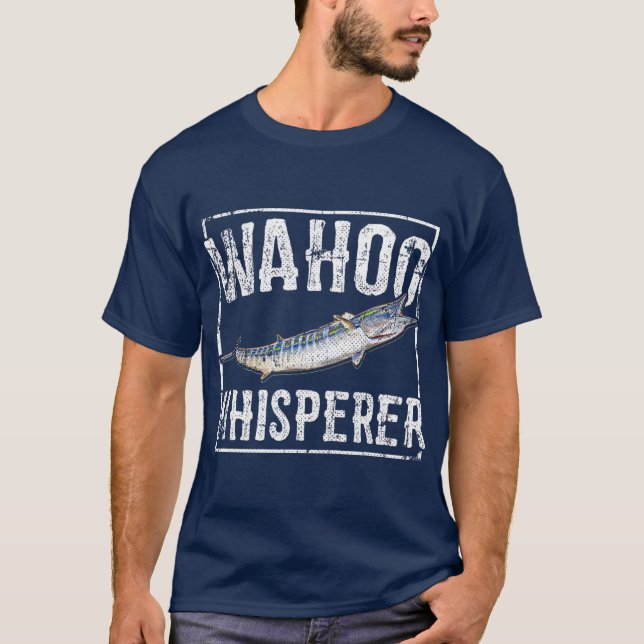 Wahoo Whisperer Deep Sea Fishing T-Shirt (Front)