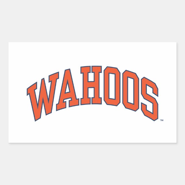 WAHOOS RECTANGULAR STICKER (Front)