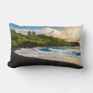 Waianapanapa Beach Lumbar Cushion