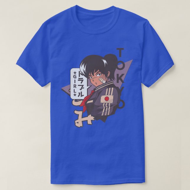 Waifu Anime Japanime Japanese manga Chibi Kawaii o T-Shirt (Design Front)