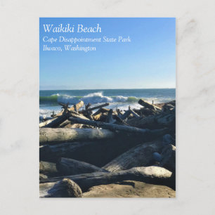 Waikiki Beach, Cape Disappointment, Washington Postcard