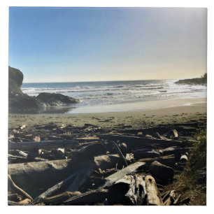 Waikiki Beach, Cape Disappointment, Washington Tile
