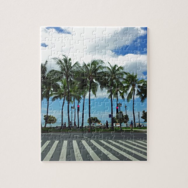 Waikiki Beach Hawaii Jigsaw Puzzle (Vertical)