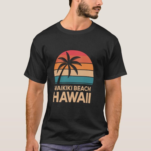 Waikiki Beach Hawaii T-Shirt (Front)