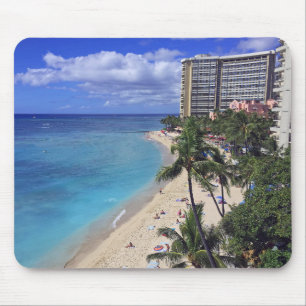 Waikiki Beach Mouse Pad