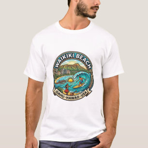 WAIKIKI BEACH OAHU HAWAII T-Shirt
