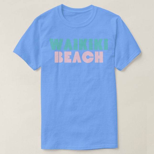 Waikiki Beach Retro TShirt 1 (Design Front)