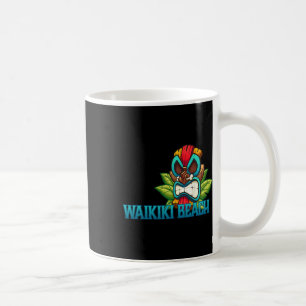 Waikiki Beach Tiki - Hawaii Beaches Coffee Mug
