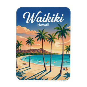 Waikiki Beach USA Magnet