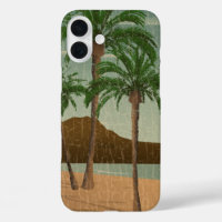 Waikiki Beach Vintage Distressed Postcard 