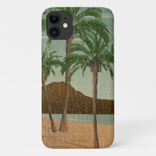 Waikiki Beach Vintage Distressed Postcard Case-Mate iPhone Case