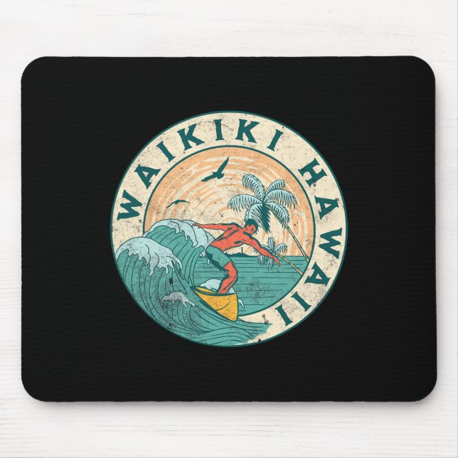 Waikiki Hawaii  Mouse Pad (Front)