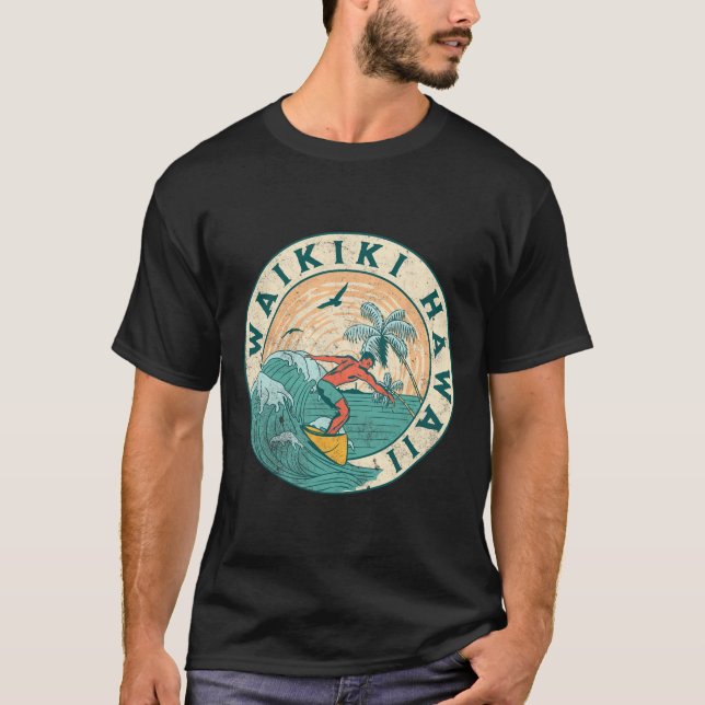 Waikiki Hawaii  T-Shirt (Front)