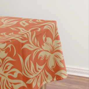 Waikiki Hibiscus Hawaiian Pareau Floral Tablecloth