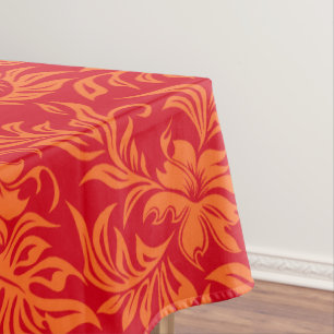 Waikiki Hibiscus Hawaiian Pareau Floral Tablecloth