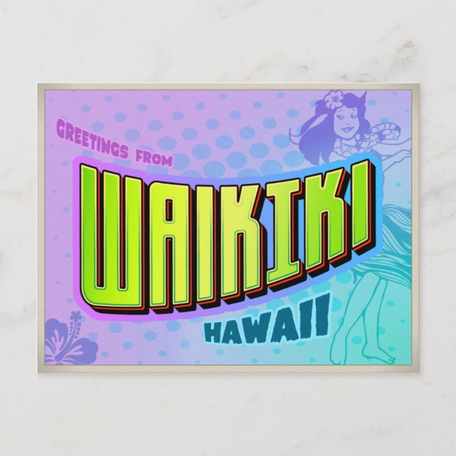 WAIKIKI POSTCARD (Front)