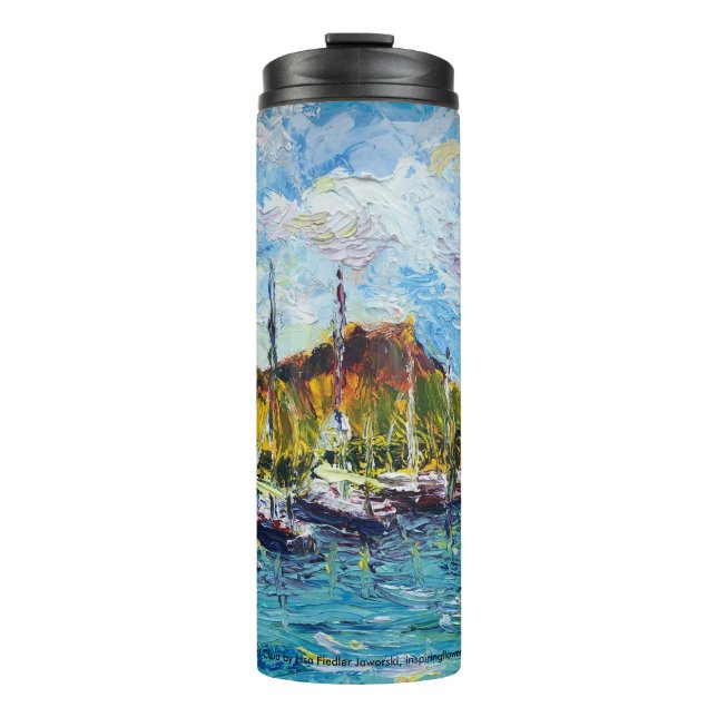 WAIKIKI YACHT CLUB PAINTING THERMAL TUMBLER (Front)