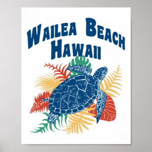 Wailea Beach Maui Hawaii Hawaiian Islands Travel  Poster