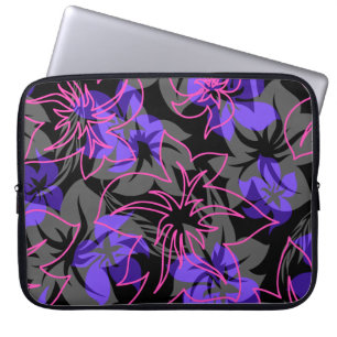 Wailea Hibiscus Hawaiian Neoprene Wetsuit Laptop Sleeve