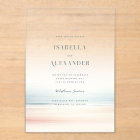 Wailea Watercolor Minimalist Elegant Beach Wedding