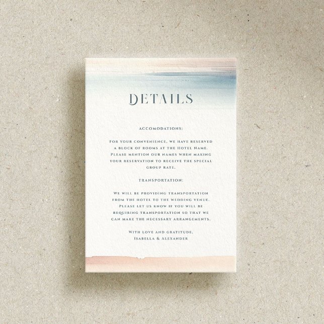 Wailea Wedding Enclosure Card (Creator Uploaded)