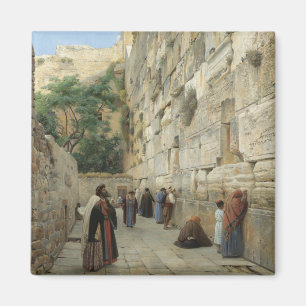 Wailing Wall by Gustav Bauernfeind Magnet