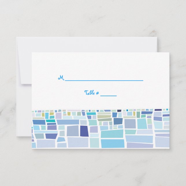 Wailing Wall Israel Bar Bat Mitzvah Escort card (Front)