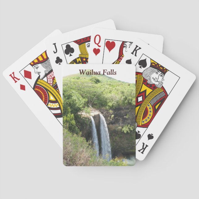 Wailua Falls #2 Playing Cards (Back)