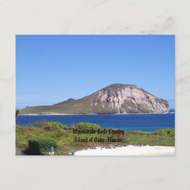 Waimanalo-Gods Country(Island of Oahu, Hawaii) Postcard (Front)