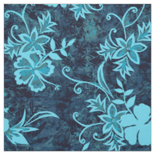 Waimanalo Hawaiian Hibiscus Batik Fabric