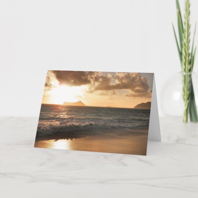 Waimanalo Sunrise Greeting card (Front)