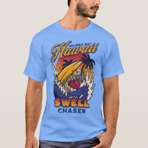 Waimea Bay Oahu Hawaii Big Wave Surfing T-Shirt