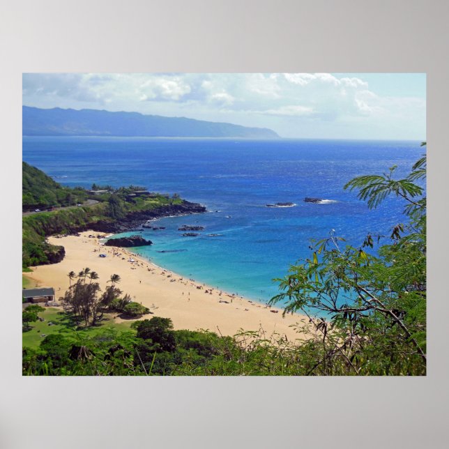 Waimea Bay, Oahu, Hawaii Poster (Front)