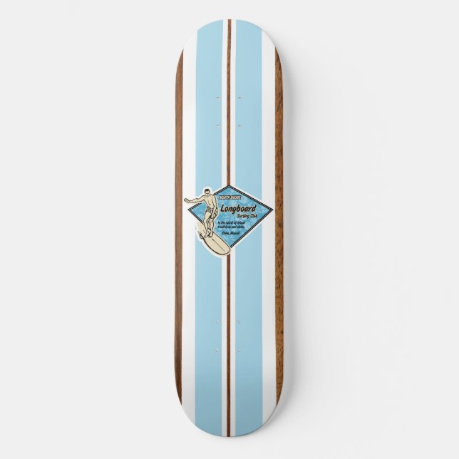 Waimea Bay Vintage Surf Skateboard (Front)