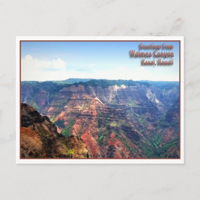 Waimea Canyon, Kauai, Hawaii Postcard (Front)