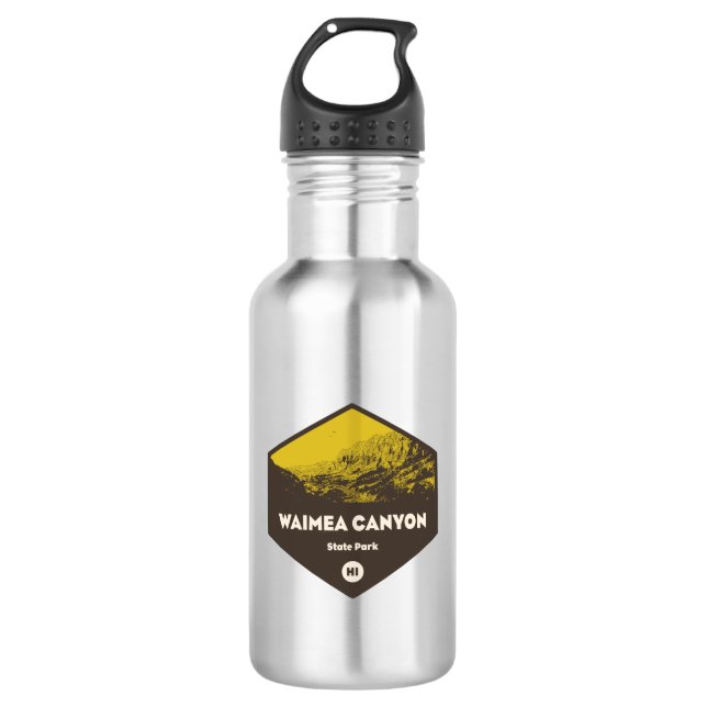 Waimea Canyon State Park Hawaii 532 Ml Water Bottle (Front)