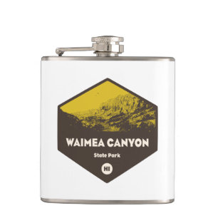 Waimea Canyon State Park Hawaii Hip Flask