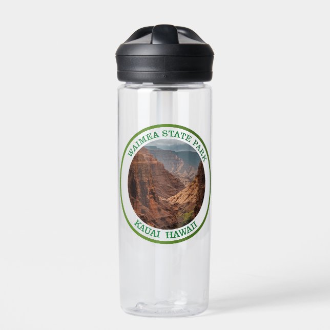 Waimea Canyon State Park, Hawaii Water Bottle (Front)