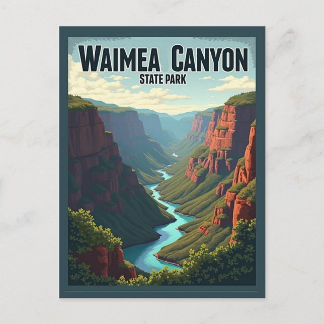 Waimea Canyon State Park,  Postcard (Front)