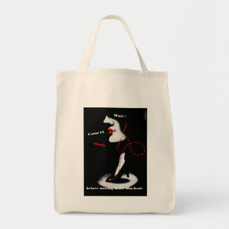 Wait ~ before Moving in the Blackout Tote Bag