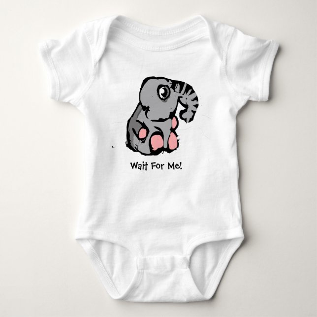 Wait for me baby bodysuit (Front)