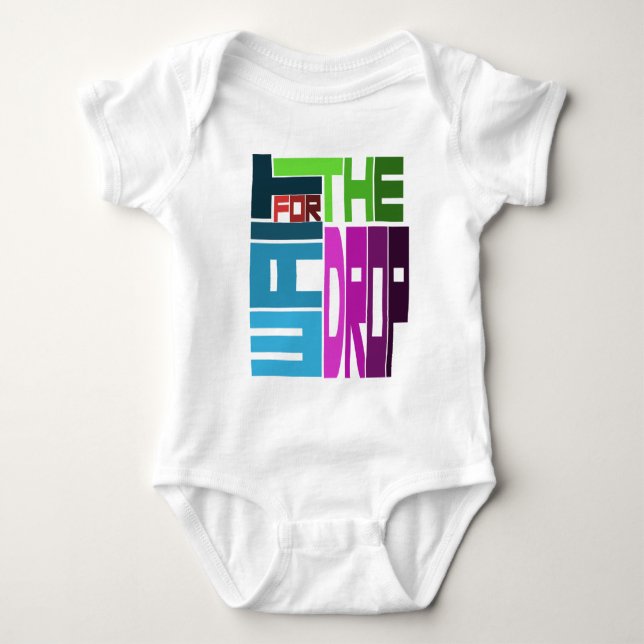Wait for the DROP Baby Bodysuit (Front)