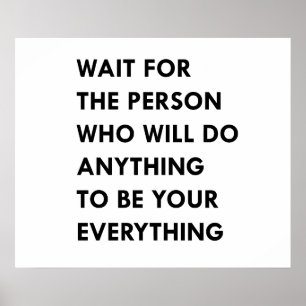 Wait for the person who will do poster