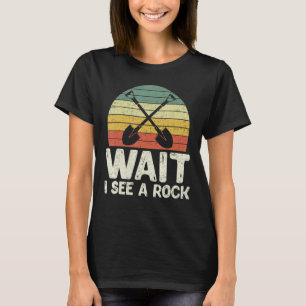 Wait I See A Rock Retro Geologist Science Vintage T-Shirt