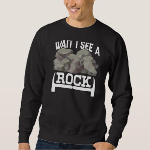 Wait I See A Rock Stone Geologist Student Geology Sweatshirt