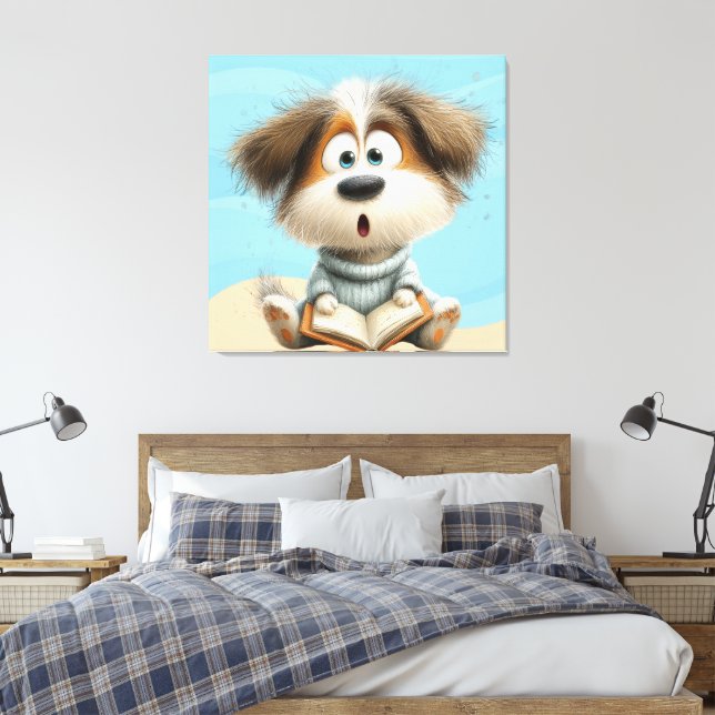 Wait, the Ball Wasn’t Thrown? Canvas Print (Insitu(Bedroom))
