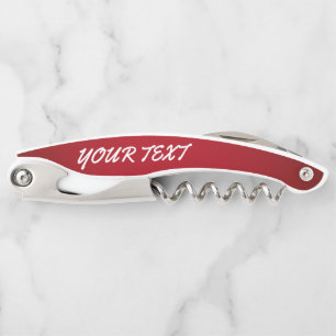 Waiter Corkscrew Wine Opener – Engraved Name Gift
