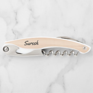 Waiter Corkscrew Wine Opener – Engraved Name Gift