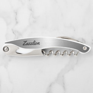 Waiter Corkscrew Wine Opener – Engraved Name Gift